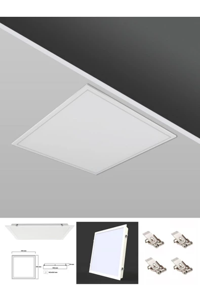 Gökyüzü Panel Gömme Led Armatur, Alçıpen Tavan 60x60 Led Panel, Sıva Üstü 54watt Led Panel, Beyaz Işık 6500k-beyaz ürün görseli 1