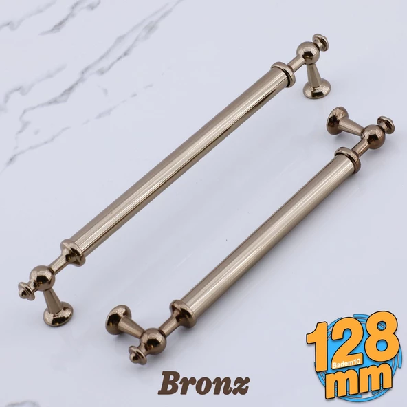 Nesil Bronz Metal Kulp 128 mm- 12.8 cm Mobilya Çekmece Mutfak Dolabı Dolap Kulpları Kulbu Kulpu ürün görseli 1