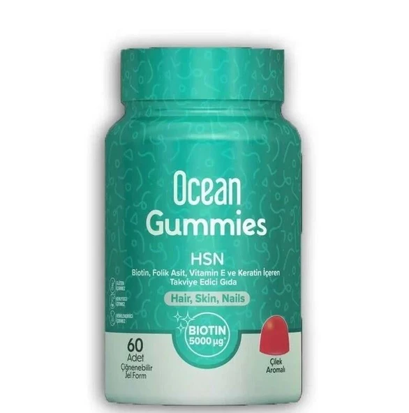Ocean Gummies HSN Çiğnenebilir Jel Form 60 Adet ürün görseli 1