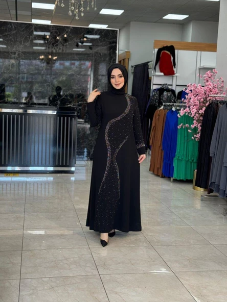 Halime Elbise Siyah ürün görseli 1