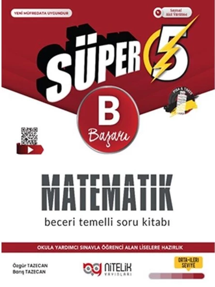 NİTELİK 5.SINIF (B) MATEMATİK BECERİ TEMELLİ SORU KİTABI *YENİ* ürün görseli 1