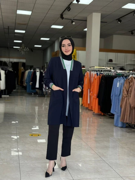 Melisa Takım Lacivert - Resim 2