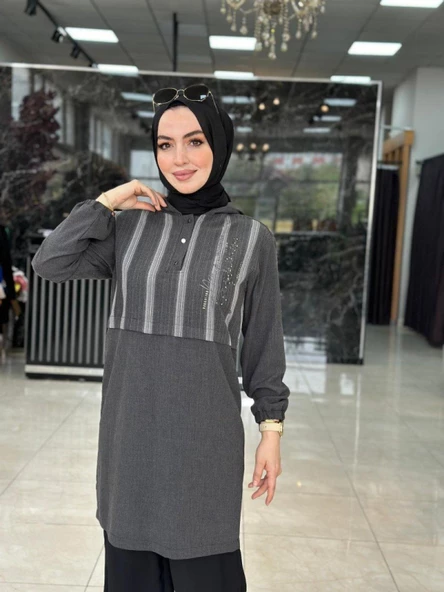 Erva Tunik Antrasit - Resim 2