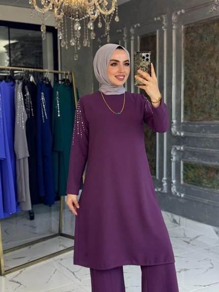 Safir Takım Mürdüm - Resim 2