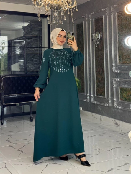 Mihriban Elbise Zümrüt - Resim 2