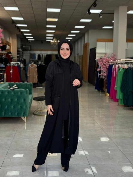 Beyza Üçlü Takım Siyah ürün görseli 1