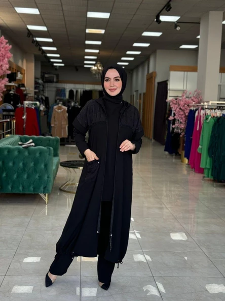 Beyza Üçlü Takım Siyah - Resim 2