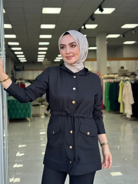 Aysima Pantolon Takım-Siyah - Resim 3