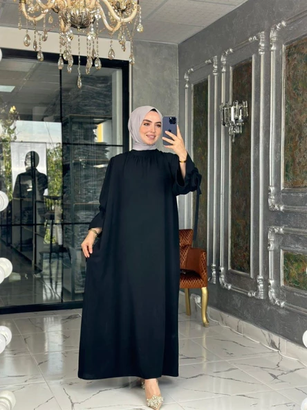 Nesli Elbise Siyah - Resim 2