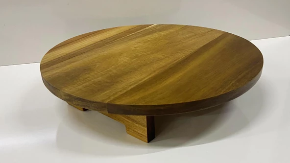 Akasya Yuvarlak Ayaklı Sunumluk 33 CM ürün görseli 1