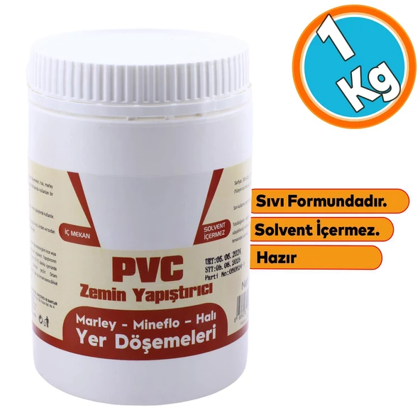 Zemin Yapıştırıcısı Hazır Sıvı Yer Döşemeleri Marley Mineflo Halı PVC 1 kg İç Mekan Yer Döşemeleri ürün görseli 1