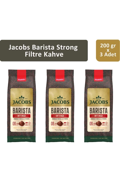 Jacobs Barista Strong Filtre Kahve 200 gr x 3 Adet ürün görseli 1