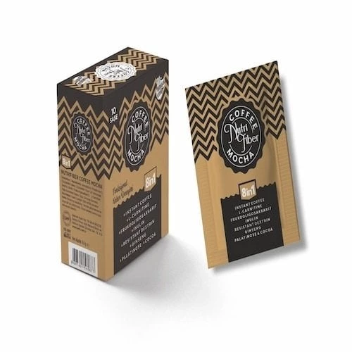 Nutri Fiber Coffee Mocha 8in1 Fonksiyonel Kahve 10 Saşe ürün görseli 1