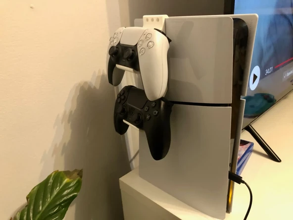 PS5 2'Lİ JOYSTİCK ASKISI BEYAZ 1 ADET - Resim 2