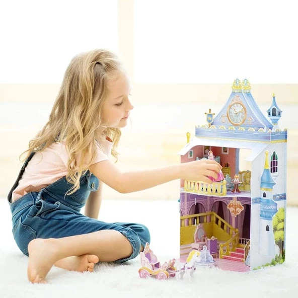 Cubic Fun Fairytale Castle 3D Puzzle 81 Parça - Resim 2
