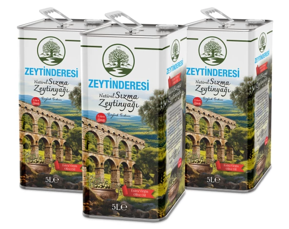 Zeytinderesi 15 Lt Natürel Sızma Soğuk Sıkım Zeytinyağı ürün görseli 1