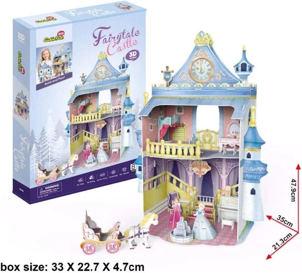 Cubic Fun Fairytale Castle 3D Puzzle 81 Parça ürün görseli 1