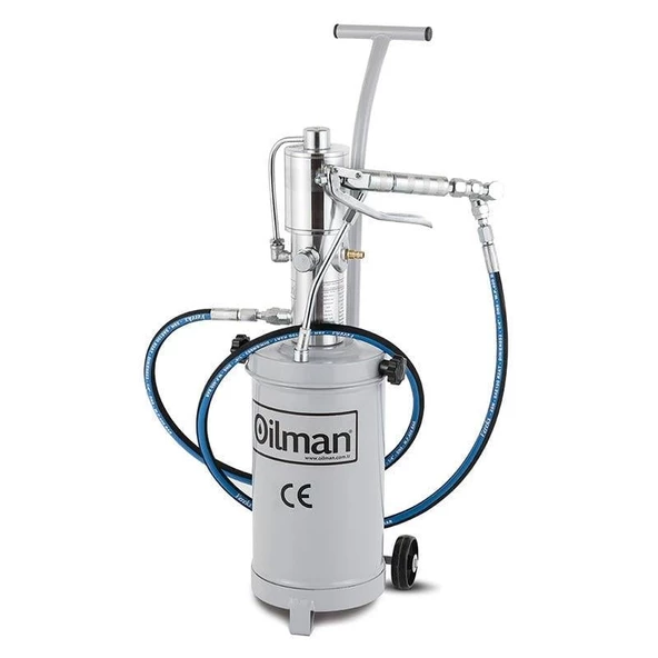 Oilman 810A-2/5T Havalı Gres Pompası Tabancalı, Tekerlekli 5 kg. ürün görseli 1