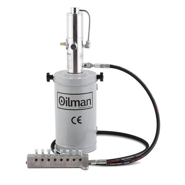 Oilman 801A-1/5D Havalı Gres Pompası Dağıtıcılı 5 kg. ürün görseli 1
