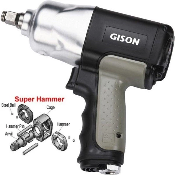 Gison GW21SR Havalı Somun Sıkma Makinası 1/2 ürün görseli 1