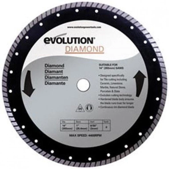 Evolution Taş Kesici Elmas Disk 355mm ürün görseli 1
