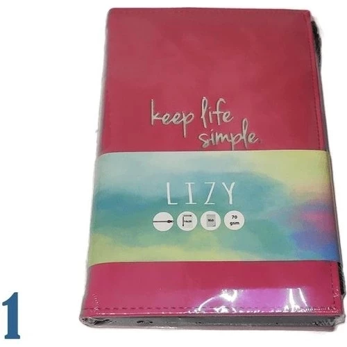 LIZY VELUR DESEN FERMUARLI DEFTER ürün görseli 1