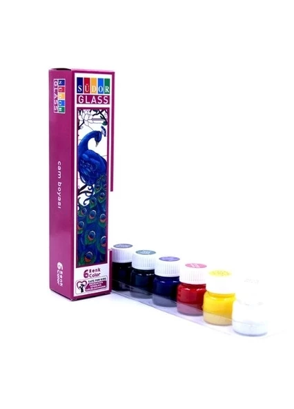 Südor Cam Boyası Su Bazlı 6Lı 15 Ml Takım ürün görseli 1