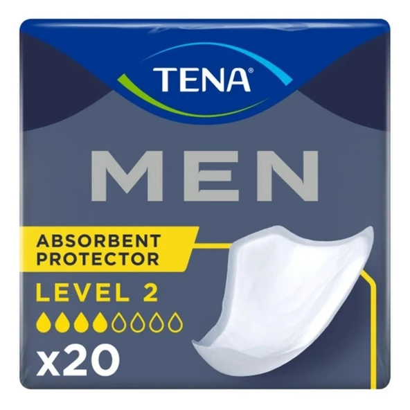 Tena Level 2 Orta Boy M Beden 4 Damla 20'li Erkek Mesane Pedi ürün görseli 1