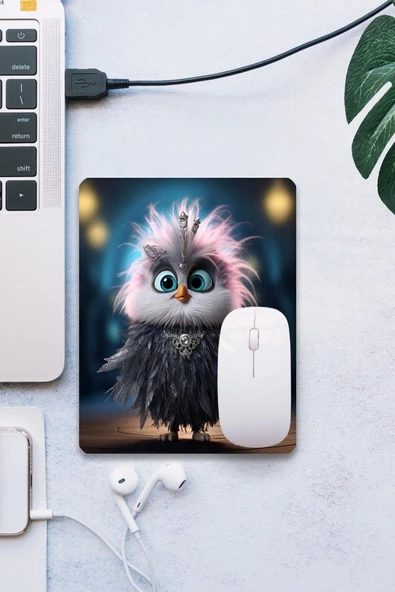 SonicTouch Süslü Tavuk Pürüzsüz Yüzey Kaymaz Taban Dikişsiz Kenar Gamer Oyuncu Mouse Pad 19x23cm ürün görseli 1