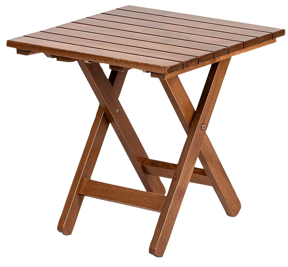 Kaş 50X50 Katlanır Ahşap Bahçe Balkon Sehpası - Masif Gürgen (Atina Table) ürün görseli 1