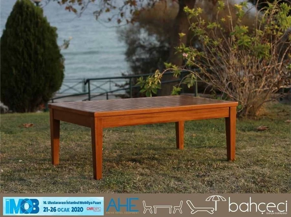 Çengelköy Ahşap Bahçe Balkon Sehpası 70x110 H: 40 ürün görseli 1