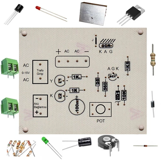 12V Akü Şarj Devresi - Demonte(Montesiz) ürün görseli 1