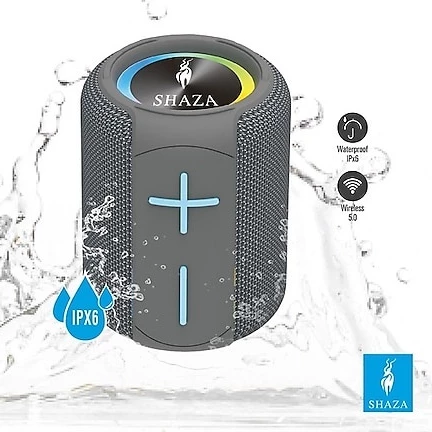 Shaza Taşınabilir Bluetooth Hoparlör Ipx6 Suya Dayanıklı - 6W Ses Çıkışı Gri ürün görseli 1