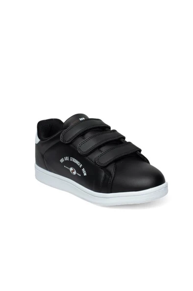 Row Milena 037-24 Deri Cırtlı Fashion Kadın Sneaker Siyah Beyaz ürün görseli 1
