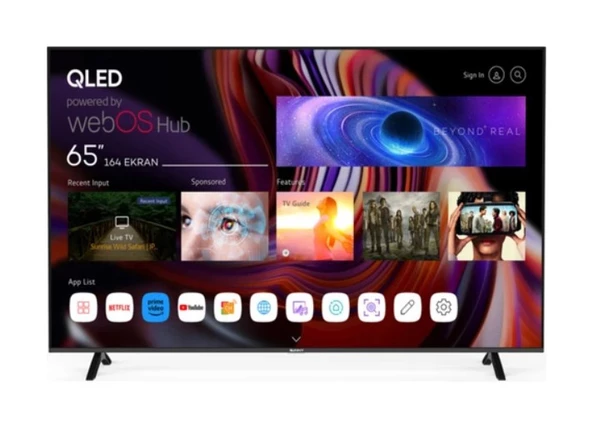 Sunny SN65QMN252 4K Ultra HD 65" 165 Ekran Uydu Alıcılı webOS Smart QLED TV ürün görseli 1