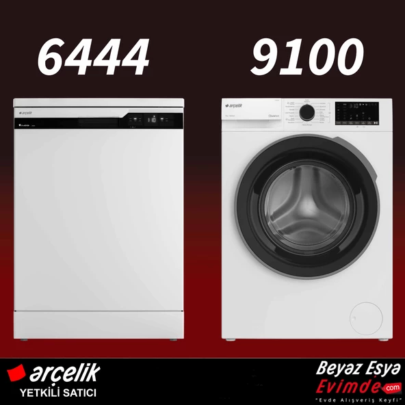 Arçelik Star Plus Paket 2'li Set (6444 Bulaşık/ 9100 dmx Çamaşır) ürün görseli 1
