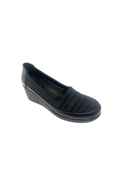 Sdf B-03 Deri Trend Fashion Dolgu Topuklu Kadın Ayakkabı ürün görseli 1