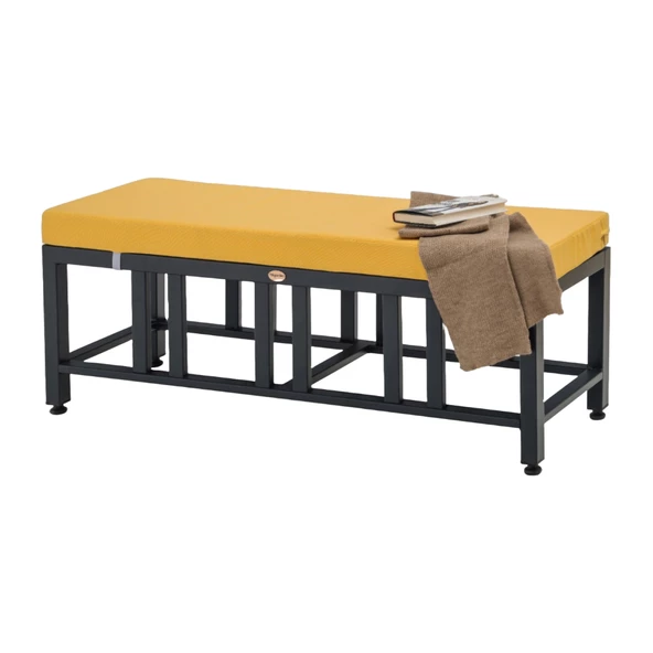 Çamlıca Alüminyum Bench Puf Bahçe Balkon Teras Oturum Benchi - İstenilen Ölçülerde Üretim ürün görseli 1