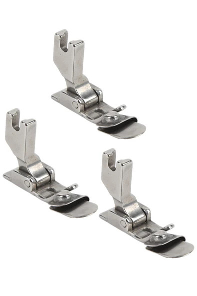 Sanayi Düz Dikiş Makinası Şifon Kenar Çok Amaçlı Temiz Kıvırma Ayağı 1-2-3mm 3 Lü Set ürün görseli 1