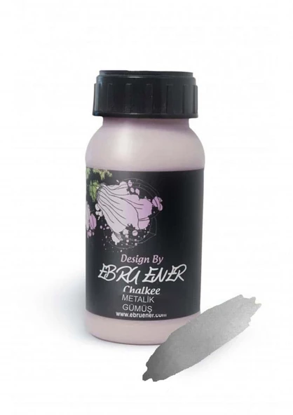 Ebru Ener Metalik Boya Gümüş 250 ml. ürün görseli 1