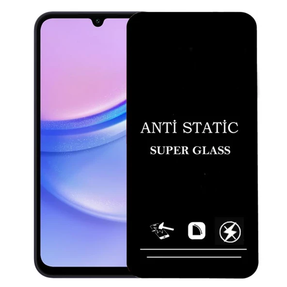 Samsung Galaxy A15 İle Uyumlu Anti Statik Ekran Koruyucu Toz Tutmayan Kırılmaz Cam ürün görseli 1