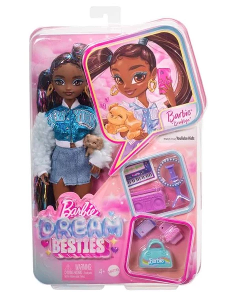 Barbie Dream Besties Barbie Brooklyn Bebek ve Aksesuarları HYC22 ürün görseli 1
