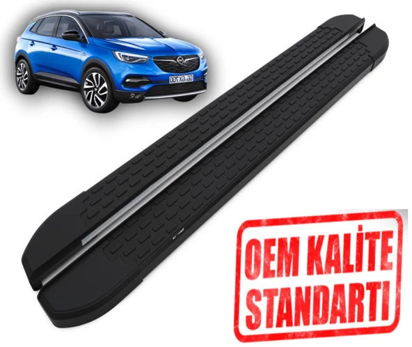 GRANDLAND-X 2017 2018 2019 2020 2021 2022 2023 2024 ARACA ÖZEL NEVADA SİYAH YAN BASAMAK ürün görseli 1