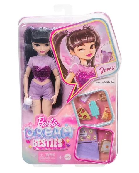 Barbie Dream Besties Renee Bebek ve Aksesuarları HYC24 ürün görseli 1