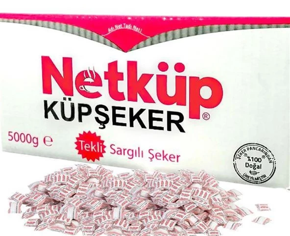 NETKÜP TEK SARGILI KÜP ŞEKER 5000 GR ürün görseli 1