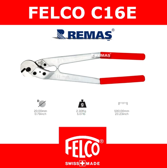 Felco C16E Çelik Halat Makası 59cm - Resim 2