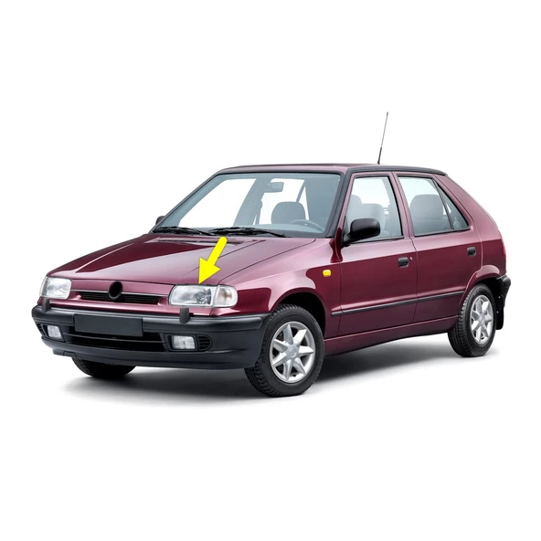 Skoda Felicia 1995-1996-1997 Sol Ön Far 6U1941017 ürün görseli 1