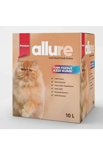 Allure Premium Yüksek Kaliteli Kedi Kumu 10 L ürün görseli 1