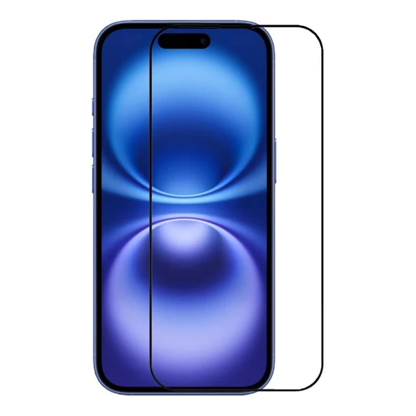 iPhone 16 İle Uyumlu Ekran Koruyucu 9D Tam Kaplayan Kavisli ürün görseli 1