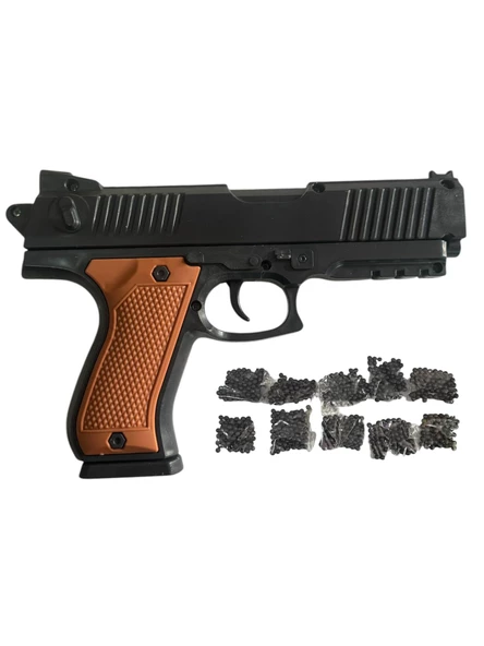 Boncuk Atan Tabanca Kahverengi + 10 PAKET BONCUK ürün görseli 1